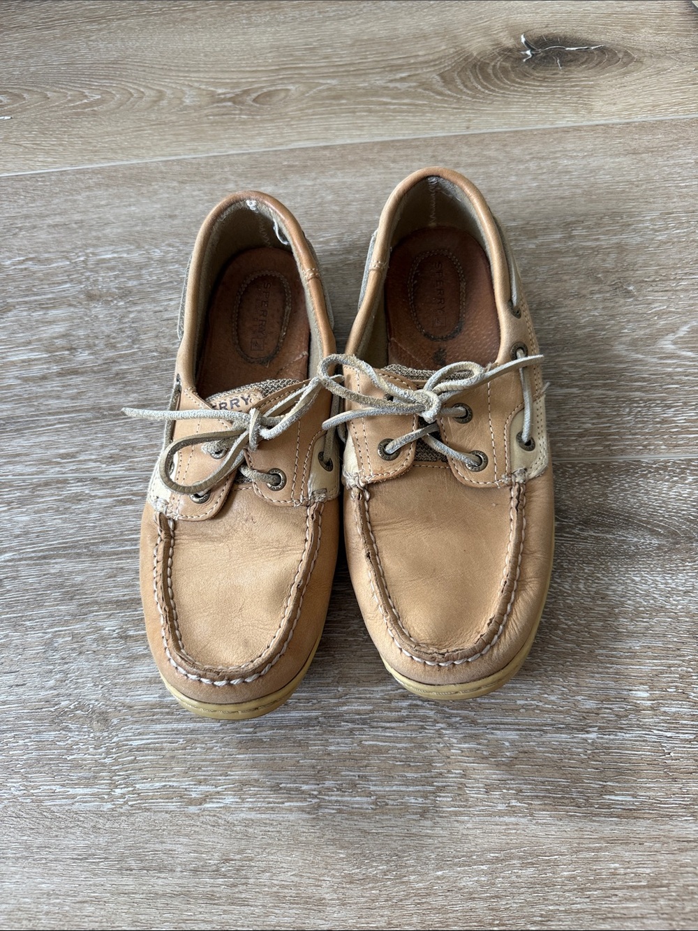 Sperry Women's Tan Leather Boat Shoes